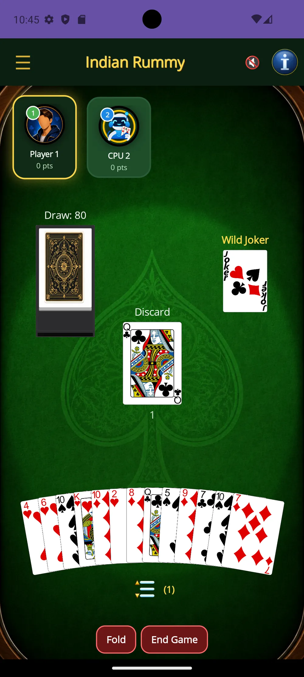 Indian Rummy — The deal