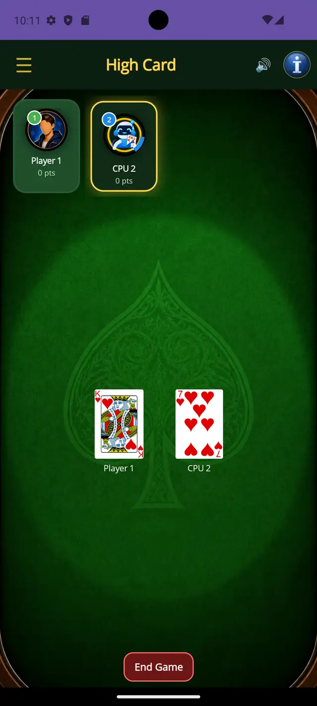 High Card — The reveal