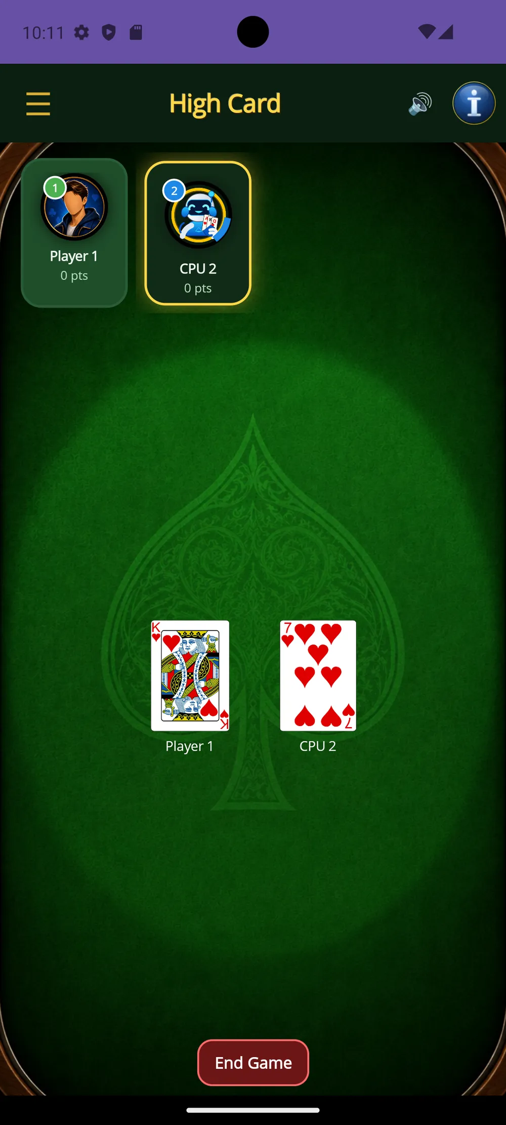 High Card — The reveal