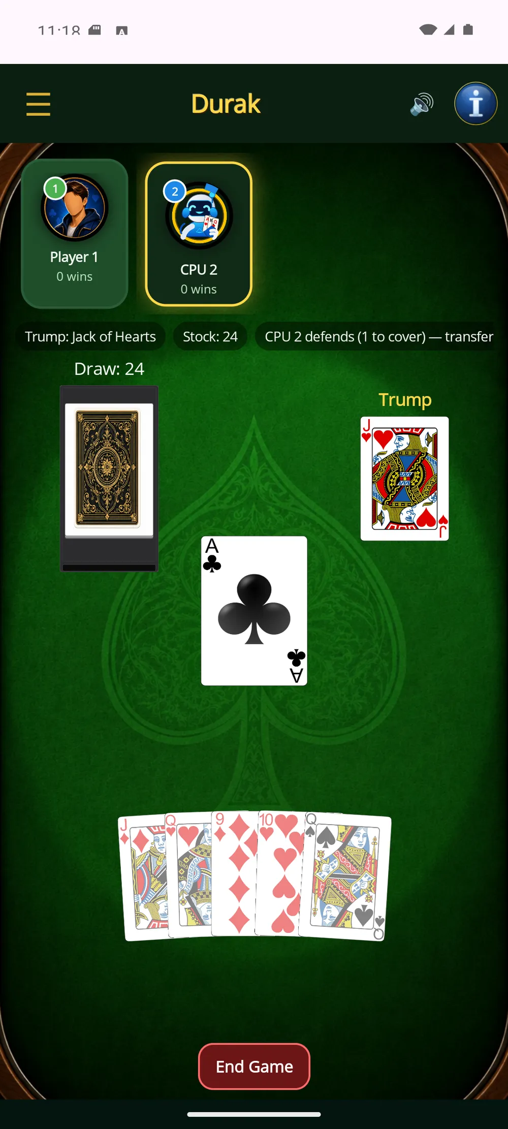Durak — The attack