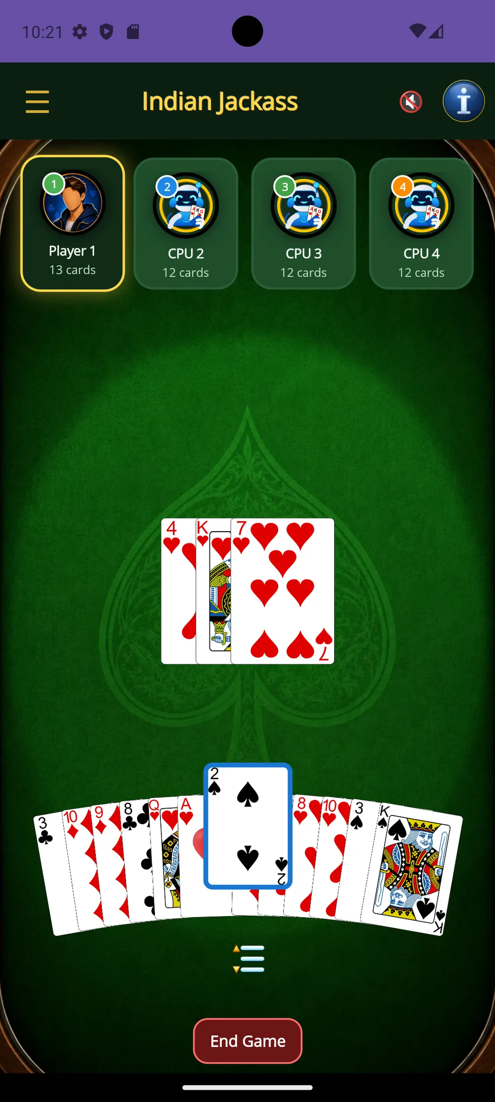 Indian Jackass — Tricks in play