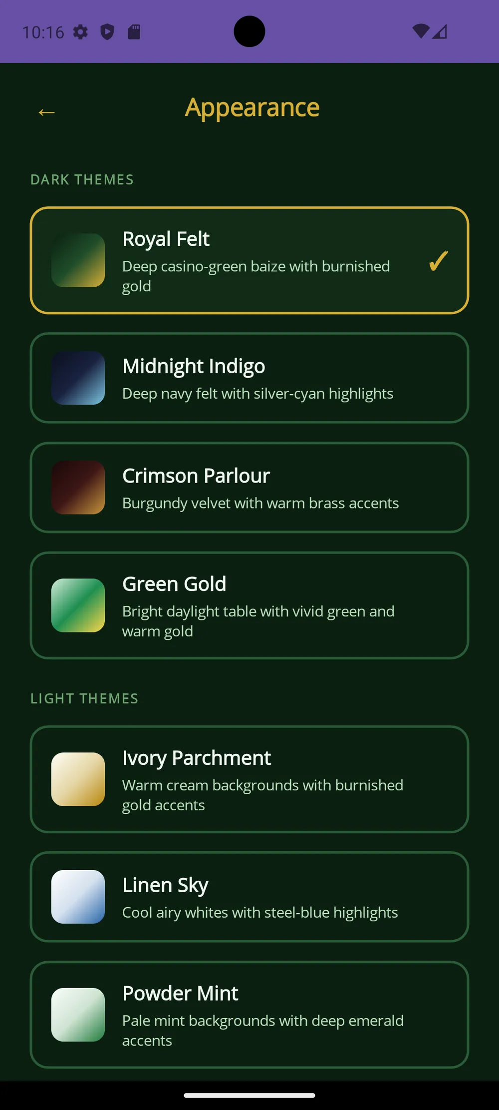 Card Games app — Make it yours